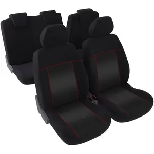 CARAUTO Housse de siège universelle Kit complet : 2 sièges (avant) + b... pas cher