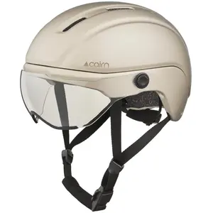 Comparateur de prix : Casque Vélo Cairn Fuse Visière Mat Metallic Cream Taille L