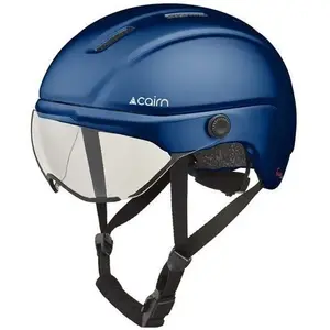Comparateur de prix : Casque Vélo Cairn Fuse Visière Mat Metallic Navy Taille L