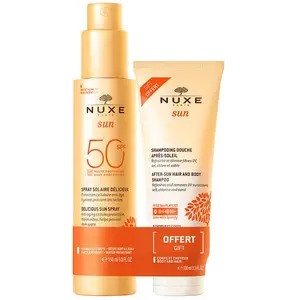 Comparateur de prix : Spray solaire - Nuxe - SPF50 - Résistant à l'eau - 150ml - Non gras