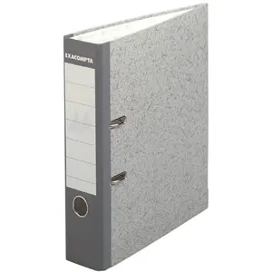 Classeur Exacompta à levier 32x29cm Dos Balacron 70mm Gris pas cher