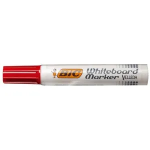 Bic - Marqueur Tableau Velleda 1791 Pointe Biseautee Rouge pas cher