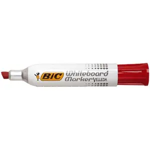 Bic - Marqueur Tableau Velleda 1781 Pointe Biseautee Rouge pas cher