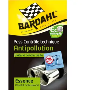 Bardahl - pass contrôle technique essence: nettoyant injecteurs stop fumées pas cher