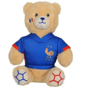 Peluche Ours FFF - GIPSY TOYS - Maillot, 15 cm pas cher
