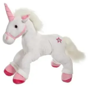 Comparateur de prix : Peluche licorne féerique Rose Gipsy 42 cm