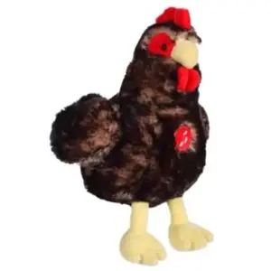 Gipsy - 070355 - peluche - poule - noir sonore - 22 cm pas cher