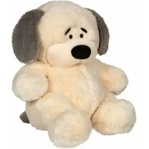 Peluche chien Chubby Dog - GIPSY TOYS - 40 cm Beige pas cher
