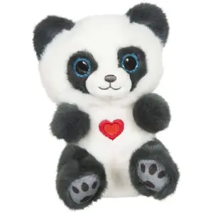 Peluche - Peluche Panda SMOKY gris ardoise Cutydoos Love - 13 cm pas cher