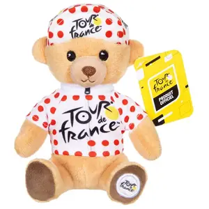Peluche - GIPSY TOYS - Tour De France - OURS MAILLOT A POIS 15 CM pas cher