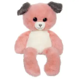 Peluche Chien Leggies - GIPSY TOYS - Rose et Gris, 48 cm pas cher