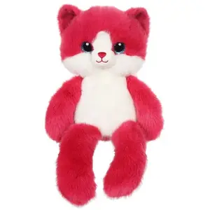 Peluche Chat Leggies - GIPSY TOYS - Framboise, 48 cm pas cher