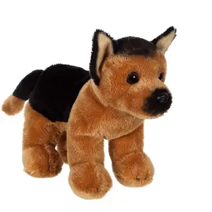 Gipsy Peluche - Floppipup Berger Allemand - 22 Cm Noir pas cher