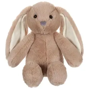 Peluche Lapin Trendy Bunny - GIPSY TOYS - Marron, 28 cm
