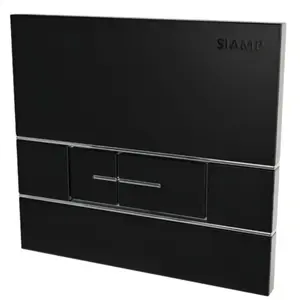 SIAMP Plaque de commande Segment Noir mat réservoirs encastrés Verso 350 Verso 1100 PMR Intraslim double volume pas cher
