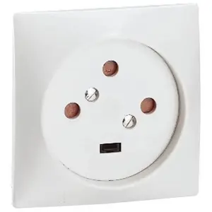 LEGRAND Socle à encastrer avec plaque - 3 phases + terre - 20 A pas cher