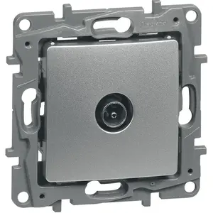 Prise TV Simple LEGRAND Mâle Niloé Argent pas cher