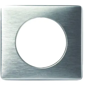LEGRAND Plaque de finition 1 poste Céliane anodisé alu pas cher