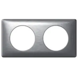 LEGRAND Plaque de finition 2 postes entraxe 71mm Céliane pas cher