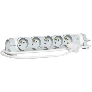 BARRITOS LEGRAND Bloc multiprise orientable - 5 prises avec 2 phases + terre - Cordon 1.5 m pas cher
