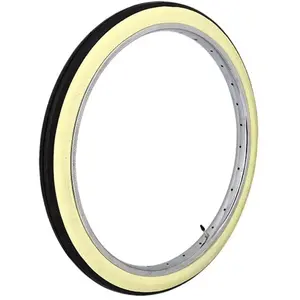 HUTCHINSON SOLEX Noir-Creme Pneu Velo Adulte Unisexe, 1 3/4-19