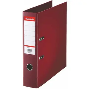 Esselte Esselte Classeur En Plastique Standard, A4, 75 Mm, Bordeaux pas cher