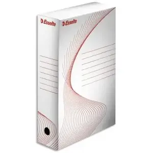 Esselte Boite d'archivage, A4, blanc, (L)80 mm, en carton pas cher