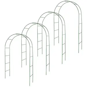 OXEO Arches de jardin - Non spécifié - Lot de 4 - Acier laqué - Ht 240 cm - Lg 140 cm pas cher