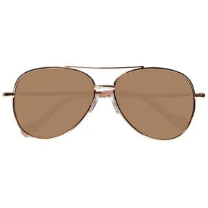Isotoner - Lunettes de soleil Or Rose Pilote pas cher