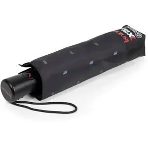 Isotoner - Parapluie X-TRA SOLIDE Noir fantaisie, ultra déperlant, ouverture automatique pas cher
