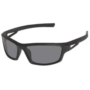 Isotoner Lunettes de soleil sport finition gomme noir homme pas cher
