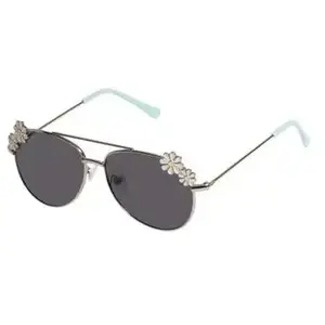 Comparateur de prix : Isotoner - Lunettes de soleil Enfant Fille 4-6 ans Pilote Argent
