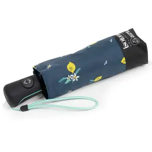 Isotoner - Parapluie Mini Auto Citron Jaune