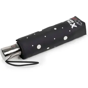 Isotoner - Parapluie X-TRA SOLIDE ALPHA 28 cm Pois Noir/Jaune pas cher