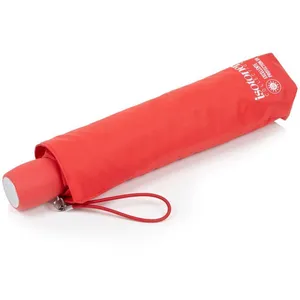Isotoner - Parapluie ombrelle Rouge Corail UPF50+ pas cher