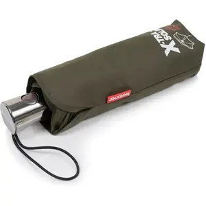 Isotoner - Parapluie X-TRA SOLIDE 23 cm Kaki pas cher