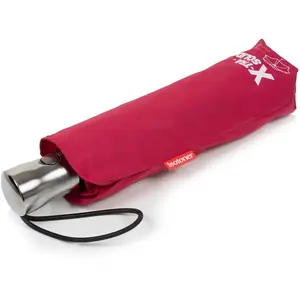 Isotoner - Parapluie X-TRA SOLIDE 28 cm Framboise pas cher