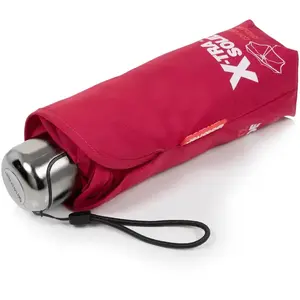 Isotoner - Parapluie X-TRA SOLIDE 17,5 cm Framboise pas cher