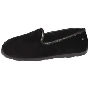Chaussons - ISOTONER - Femme - Noir - Semelle EVERYWEAR  pas cher