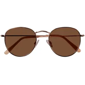 Isotoner Lunettes de soleil fines branches or rose mixte adulte pas cher