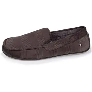 Isotoner Chaussons mocassins Homme Gris pas cher