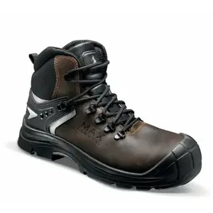 Chaussures de sécurité haute en cuir max uk S3 src marron 2.0 P45 Lemaitre securite - MAUBS30BN.45 pas cher