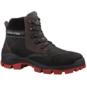 Lemaitre - Chaussures de sécurité hautes varadero S3 ci src Noir/Rouge 49 pas cher