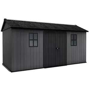 Keter Abri de jardin NEWTON PLUS 1575 - 10 m² - Gris pas cher