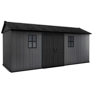 Keter Abri de jardin NEWTON PLUS 1775 - 11.2m² - Gris pas cher