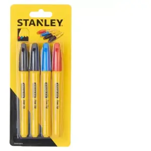 Stanley Marqueur à pointe fine multicolore Stanley - 4 pièces