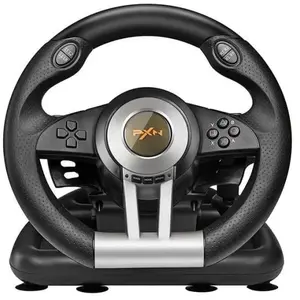 [noir] Volant de jeu avec pédale pxn v3ii - jeu de course à double mot... pas cher