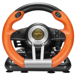 [Orange] Volant de jeu avec pédale pxn v3ii - jeu de course à double m... pas cher
