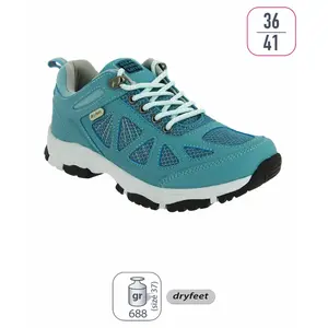 Chaussures de randonnée tige basse femme Élémenterre Sanbona Turquoise...Vendu parcdiscount