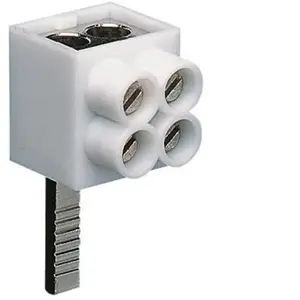 Hager Borne de raccordement 1P languette 2 câbles 16mm² Vendu à l'unitéVendu parbol